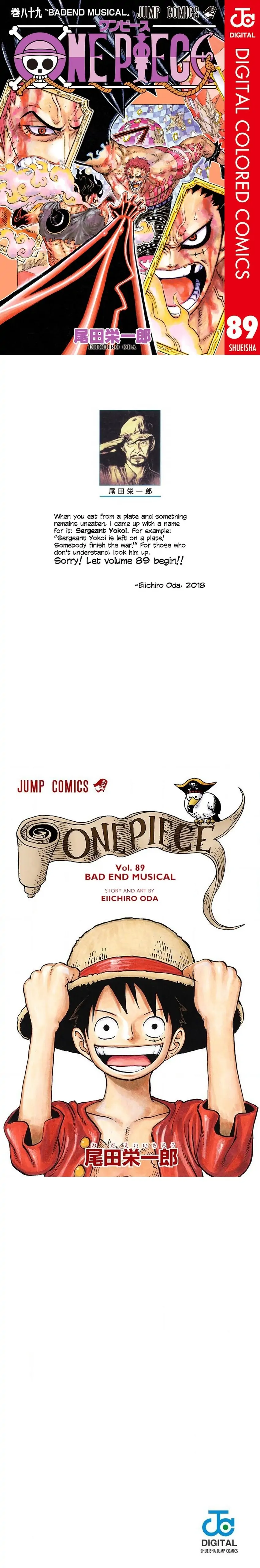 One Piece Digital Colored Chapter 890 image 1